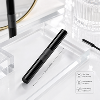 Mascara Allongeant Noir Mat en Gros, Marque Privée OEM/ODM, Fini Brillant, Prêt à la Vente au Détail, Emballage Personnalisé