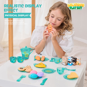 New Pretend Play <b>Food</b> Dessert Set 25PCS Kids Desserts Afternoon <b>Food</b> <b>for</b> Tea Party & Birthday Gift <b>Kitchen</b> Play Set <b>for</b> Toddler - Product Image 3