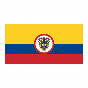 Colombian National And Navy <b>Flag</b> 200x300 Cm - Product Image 1