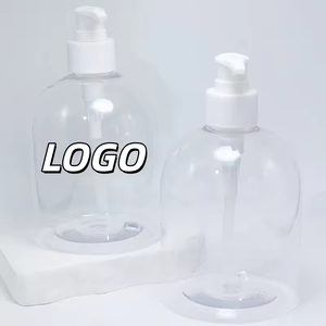 Botella de Plástico Transparente con Bomba para Desinfectante de Manos, Gel de Ducha, Loción Corporal y Productos para Mascotas, 300ml 500ml, Venta al Por Mayor - Product Image 1