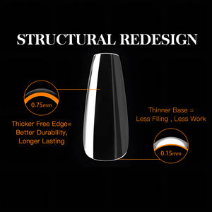 Embouts d'ongles à couverture complète pour cercueil Embout d'<span class=keywords><strong>ongle</strong></span> transparent en gel doux Autocollant d'étiquette personnalisé pour <span class=keywords><strong>Halloween</strong></span> Boîte <span class=keywords><strong>orange</strong></span> 602 pièces Embouts d'<span class=keywords><strong>ongle</strong></span> - Product Image 5