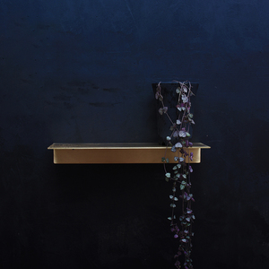 <span class=keywords><strong>Étagère</strong></span> flottante décorative en laiton massif, <span class=keywords><strong>étagère</strong></span> <span class=keywords><strong>murale</strong></span> dorée personnalisable <span class=keywords><strong>pour</strong></span> magasin 20/30/40cm - Product Image 4