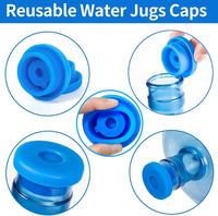 Tapones de Repuesto de Silicona de Grado Alimenticio para Botellas de Galón y Dispensadores de Agua de 55 mm, Marca Shanghai