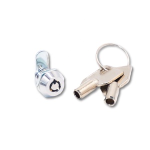 Serrures à came Euro CANISS en acier durable et matériaux PC, avec clé, pour portes, en alliage de zinc chromé, 10 mm - Product Image 1