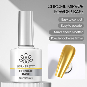 BORN PRETTY <span class=keywords><strong>Top</strong></span> <span class=keywords><strong>Coat</strong></span> Chrome Non Toxique <span class=keywords><strong>pour</strong></span> <span class=keywords><strong>Poudre</strong></span> à Ongles <span class=keywords><strong>Effet</strong></span> <span class=keywords><strong>Miroir</strong></span> Magique Base <span class=keywords><strong>Coat</strong></span> Vernis à Ongles UV LED à Dissoudre - Product Image 2