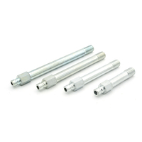Raccords femelles à embout allongé sur mesure YUEDU, en acier inoxydable 304, buse conforme à la norme DIN, zinguée, résistante à la corrosion, pour l'eau