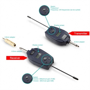 Micrófono inalámbrico <span class=keywords><strong>para</strong></span> guitarra, dispositivo de grabación de voz con enchufe de 6,5 Mm, superventas - Product Image 1