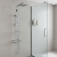 Ensemble de douche mural en acier inoxydable de style moderne pour salle de bain