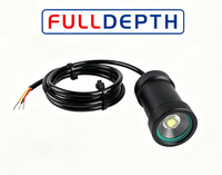 Projecteur compact sous-marin 1500 lumens 15W pour ROV/AUV, éclairage de plongée 12-36VDC avec gradation PWM