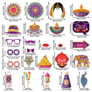 Accesorios <span class=keywords><strong>de</strong></span> fotos <span class=keywords><strong>de</strong></span> mano para decoraciones del Festival <span class=keywords><strong>de</strong></span> faroles indios 30 piezas vajilla <span class=keywords><strong>de</strong></span> fiesta y decoraciones <span class=keywords><strong>de</strong></span> mesa para decoración <span class=keywords><strong>de</strong></span> Diwali - Product Image 2