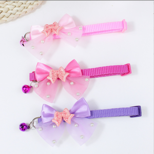 <span class=keywords><strong>Collar</strong></span> Ajustable de Poliéster para Perro, Color Rosa Sólido, con Lazo de Corazón, para Perros Pequeños, <span class=keywords><strong>Collar</strong></span> para Exteriores - Product Image 3