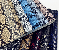 Cuir PU de peau de serpent pour chaussures ou sacs, accessoire à la mode, nouvelle collection
