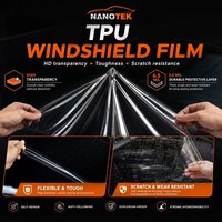 Película Protectora de Parabrisas de TPU Nano Cerámica NANOTEK, Rechazo de Calor IR del 99%, Película de Tinte Transparente para Vidrios Delanteros de Automóviles, Venta al por Mayor