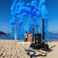 Canon à Confettis Électronique TNT à Télécommande pour Baby Shower, Machine à Poudre Bleue et Rose, Effet Feux d'Artifice, Révélation du Sexe, Accessoire de Fête Fumigène