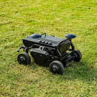 Tondeuse robotisée AI avec recharge automatique, GPS, LiDAR, 490 mm, télécommande, autopropulsée, à roues, pour le désherbage des jardins