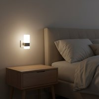 Lámpara de Pared Magnética A90D con Sensor de Movimiento, Enchufe de CA, Luz Nocturna LED Azul Sonriente, Enchufe Inteligente para Niños, Dormitorio, Pasillo, Baño