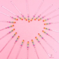 Vente en gros de baguettes de mascara brosses à cils jetables extensions de cils spoolies brosse à cils couleur mascara baguette brosse