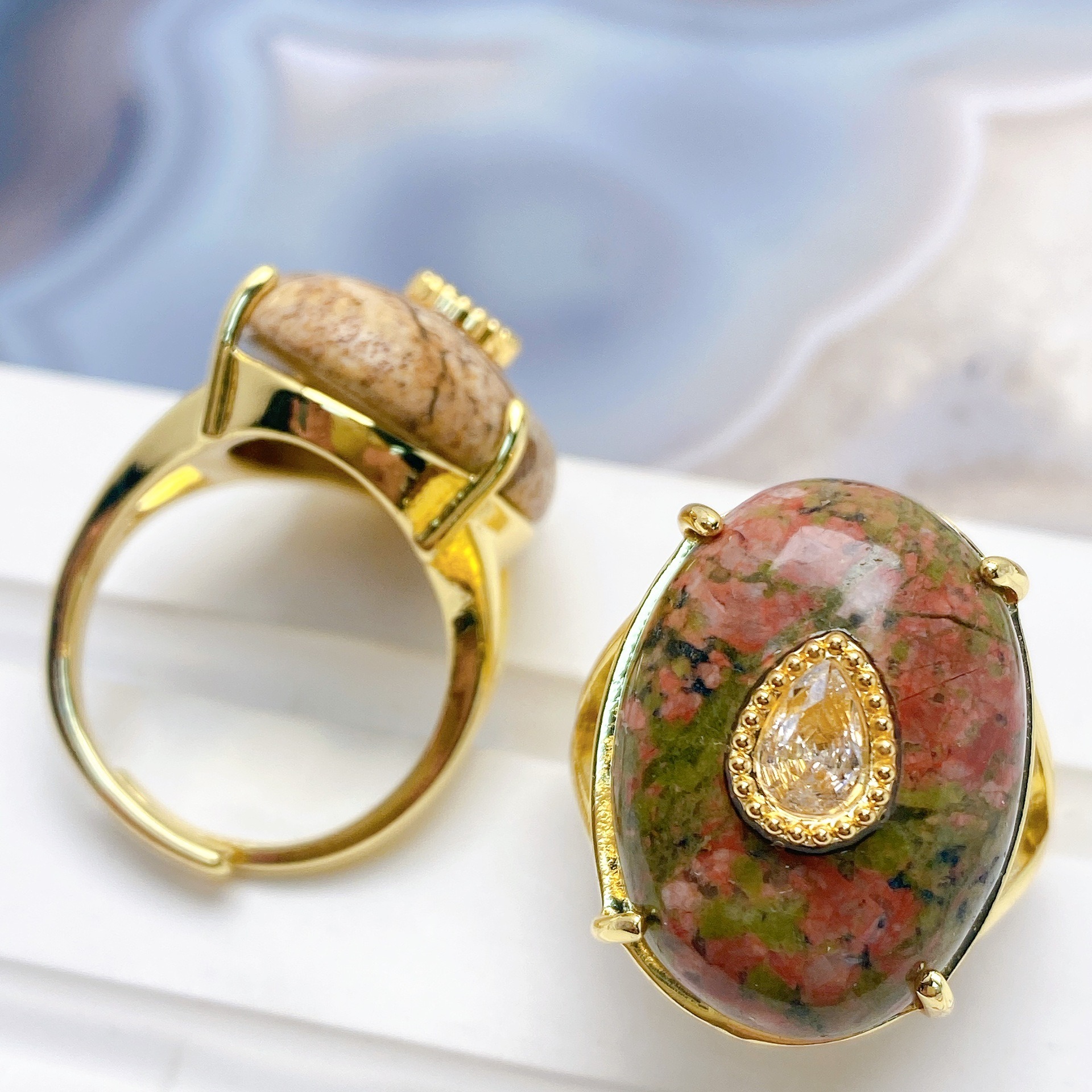 Unakite coloré