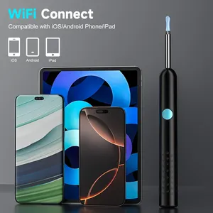 Otoscopio WiFi <span class=keywords><strong>con</strong></span> Cámara Visual de 4.2mm y 1080P, <span class=keywords><strong>con</strong></span> Base de Cuchara para Oídos, para iOS/Android, Cámara Endoscópica para Limpieza de Oídos y Cuidado de la Salud - Product Image 3