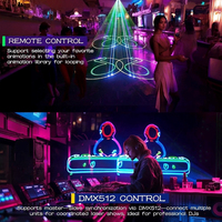 Projecteur d'effets lumineux LED Wuzstar avec 9 thèmes et contrôle DMX512 pour la décoration d'événements, de fêtes, de mariages, de clubs et de scènes