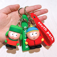Llavero de la banda estadounidense South Park, colgante de Kyle, Cartman y Kenny, juguete, venta al por mayor