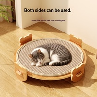 Lit et griffoir pour chat de style japonais en panneau de densité, rafraîchissant pour l'été, double usage, durable, sans peluches, toutes saisons, en carton