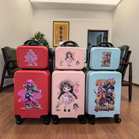Maleta de Viaje Infantil de 20 Pulgadas con Diseño de Dibujos Animados Personalizado, Regalo