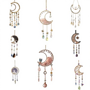 Gran Cantidad, Buen Precio, Varios Estilos, Atrapasoles de Piedras Naturales, Atrapasueños, Decoraciones Colgantes, Campanas de Viento - Product Image 1