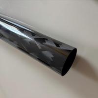 Tube en fibre de carbone à filament tressé de 8 pouces, qualité aérospatiale, léger, haute rigidité, pour structure d'avion, tube composite