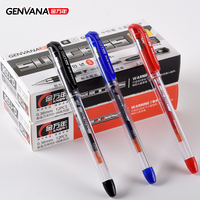 Stylos gel Genvana en gros, pointe ultra-fine, encre liquide gel, séchage rapide, transparents, 0,38 mm, pour le bureau et l'école
