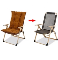 Chaises pliantes d'extérieur en métal rembourrées, légères, durables, confortables, imperméables, empilables, modernes, noires et abordables pour la cour