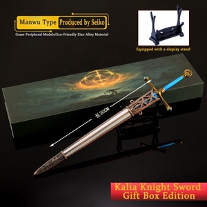 Épée de Chevalier Carian de 30 cm de <span class=keywords><strong>Elden</strong></span> <span class=keywords><strong>Ring</strong></span> <span class=keywords><strong>en</strong></span> <span class=keywords><strong>alliage</strong></span> de zinc, coffret cadeau avec support d'exposition, décoration de collection, accessoire de jeu, accessoire de cosplay - Product Image 1