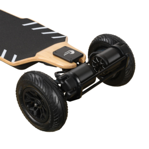 Patineta Eléctrica Todoterreno de Montaña con Motor de Correa de 3500W*2, Batería de 15Ah, Plataforma de Bambú y Madera de Arce, <span class=keywords><strong>Ruedas</strong></span> Inflables, Alcance de 50KM - Product Image 3