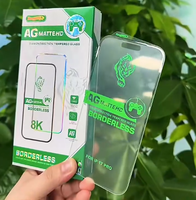 Protection d'écran en verre trempé antistatique 3D sans bordure, finition mate, 500C, pour iPhone 18 Pro Max, 17 Air, 16, 13, 14, 12, 11