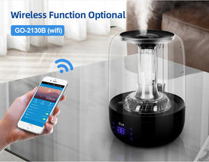 2,8l Topvulling Ultrasone Koude Mist Luchtbevochtiger Aanraakbediening Draagbare Tafelbladinstallatie Elektrische Huishoudelijke Vochtigheidscontrole - Product Image 3