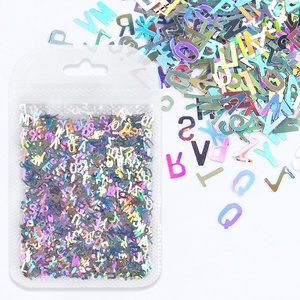 Flash Laser Nail Glitter Heart Butterfly <b>Star</b> Letter Sequin DIY Epoxy Manicure Art Decoration Accessory Wholesale Bulk - Product Image 6