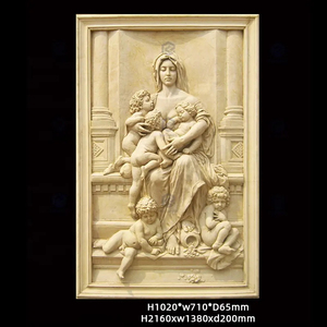 Scultura a Rilievo Personalizzata in Arenaria Naturale Intagliata a Mano Murale Artistico 3D in Pietra <span class=keywords><strong>di</strong></span> <span class=keywords><strong>Marmo</strong></span> per Scopi Decorativi Interni ed Esterni - Product Image 5