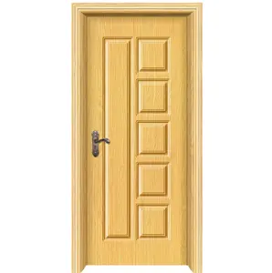 Latest Design Modern Interior Room Solid Wooden Doors Single Bedroom Wooden Door Designs