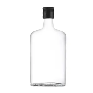 批发可回收380毫升750毫升葡萄酒苏打饮料威士忌透明空玻璃酒瓶