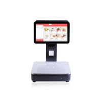 Registratore di Cassa Sinco Y7 con Doppio Schermo, Sistema Operativo Windows, Processore Intel I5, Risoluzione 1366x768, Macchina All-in-One con Bilancia e AI