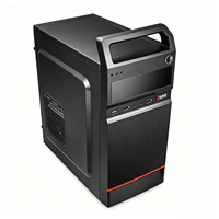 Boîtier PC de jeu compact portable MicroATX/ITX, longueur 350 mm, 4 emplacements PCI, prend en charge HDD/SSD, tour d'ordinateur à haut débit d'air
