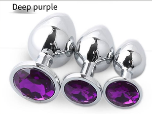 メタルバットアナルプラグセット3サイズアナルディルド簡単挿入防水IPX7男性用大人玩具女性用 - Product Image 4