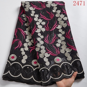 Tissu africain en dentelle sèche pour robe de mariée, Voile suisse, fabrication de dentelle, matériau africain, de haute qualité, <span class=keywords><strong>2021</strong></span>, 2471 - Product Image 6