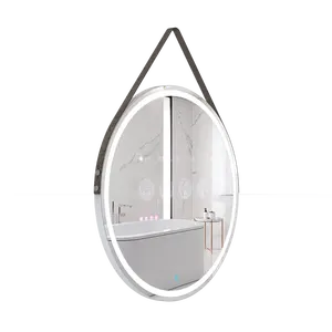 Modern Round Touch Screen Bathroom LED Mirror with Light Smart Mirror