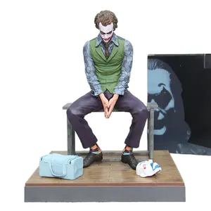 Gotham Joker DC Heath Ledger Comic Dark Knight Joker Suicide Squad Handmade Joker Model Ornament