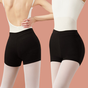Dynadans – Pantalon de danse noir en spandex pour femme, taille élastique, taille adulte, short et collants - Product Image 2
