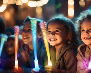 3 mô hình <span class=keywords><strong>LED</strong></span> ánh sáng Wands nhấp nháy sợi quang Gậy cho Đảng và ramadan cho những dịp tốt nghiệp - Product Image 3