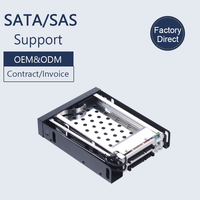 Unestech Baie mobile sans plateau pour SSD/HDD 2,5 pouces Hot Swap SATA III 6 Gbit/s, compatible baie de disque 3,5 pouces