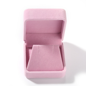 Màu Hồng Màu Đen Nhung Đồ Trang Sức Hộp Bao Bì Vòng Cổ Hộp Nhung Đồ Trang Sức Hộp Quà Tặng - Product Image 5