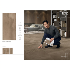 กระเบื้องลายหินอ่อน ขนาด 600x1200 มม. ป้องกันการลื่น สำหรับปูพื้นและผนัง ดีไซน์เซรามิก - Product Image 3
